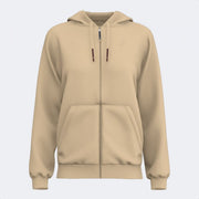 Dámska mikina URBAN AESTHETICS ZIP-UP HOODIE béžová