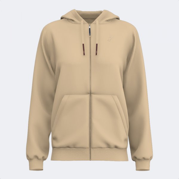 Dámska mikina URBAN AESTHETICS ZIP-UP HOODIE béžová