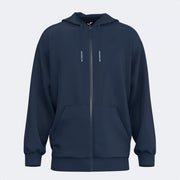 Mikina URBAN AESTHETICS ZIP-UP HOODIE modrá námornícka