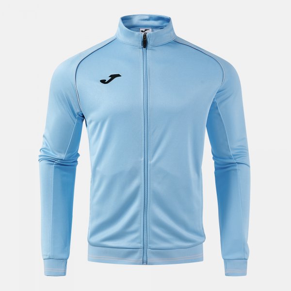 Mikina VINTAGE ECO RETRO FULL ZIP SWEATSHIRT šedá - modrá svetlá