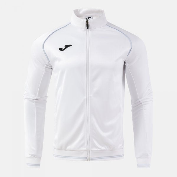 VINTAGE ECO RETRO FULL ZIP SWEATSHIRT WHITE GRAY WHITE-GREY