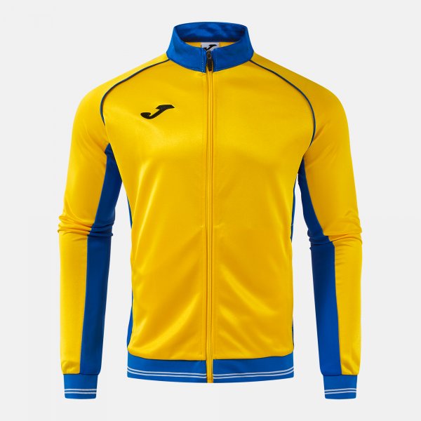 Mikina VINTAGE ECO RETRO FULL ZIP SWEATSHIRT šedá - žltá azúrová