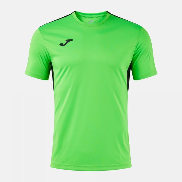 Tričko WINNER IV SHORT SLEEVE T-SHIRT tmavá námornícka modrá - fluo zelená čierna