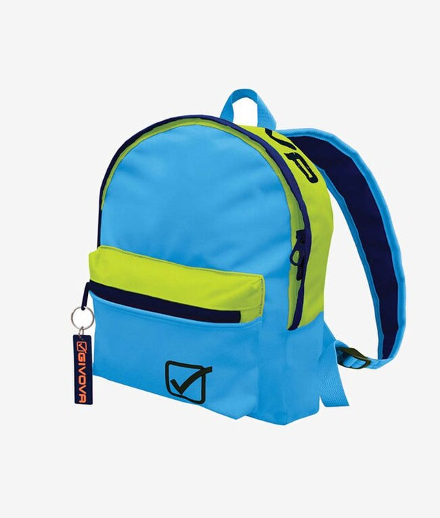 Batoh ZAINO UNIVERSITY tyrkysová-fluo žltá